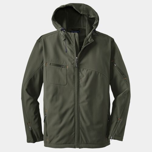 Textured Hooded Soft Shell Jacket Thumbnail