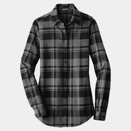 Women's Plaid Flannel Tunic Thumbnail