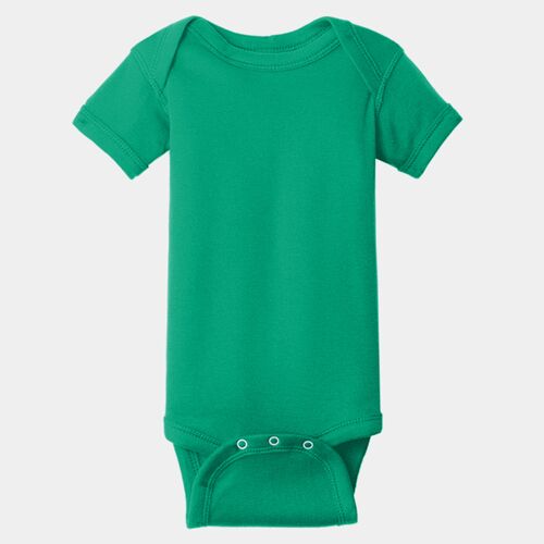 Infant Short Sleeve Baby Rib Bodysuit Thumbnail
