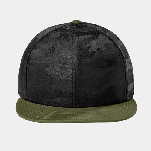 Camo Flat Bill Snapback Cap Thumbnail