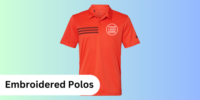 Custom Embroidered Polo Shirts with Logo Design