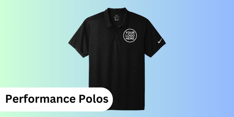 Custom Performance Polo Shirts with Embroidery