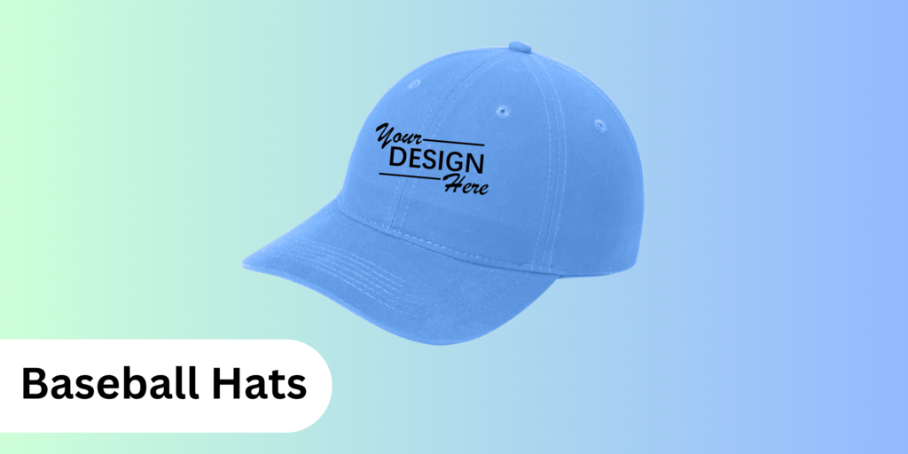 Custom Baseball Hats for Embroidery and Printing