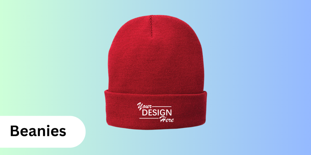 Custom Beanies with Embroidered Logo Design