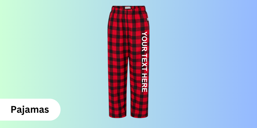 Custom Pajama Pants with Personalized Printing Design
