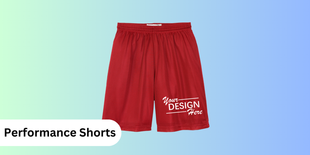 Custom Performance Shorts with Personalized Athletic Printing