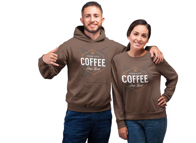 Custom Sweatshirts and Hoodies with Personalized Logo Printing and Embroidery