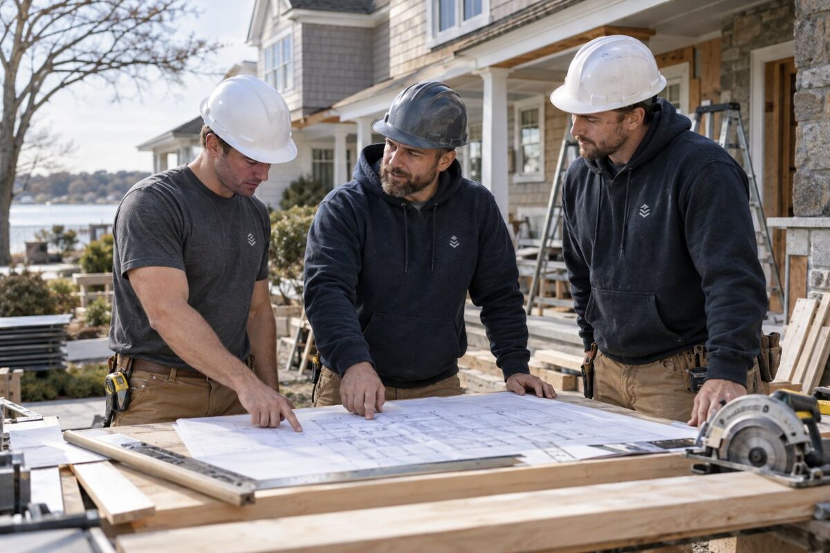 Professional construction & contractors apparel in an industry-specific work setting