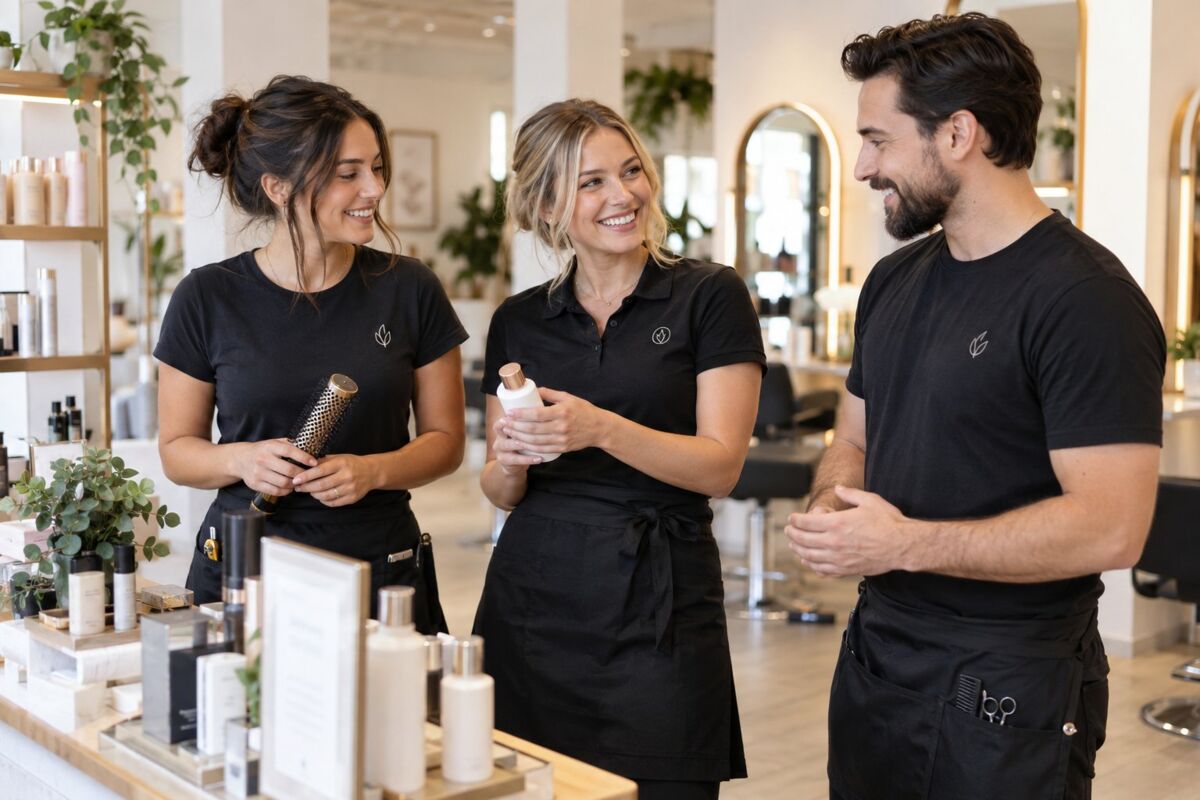 Professional retail, salons & local shops apparel in an industry-specific work setting