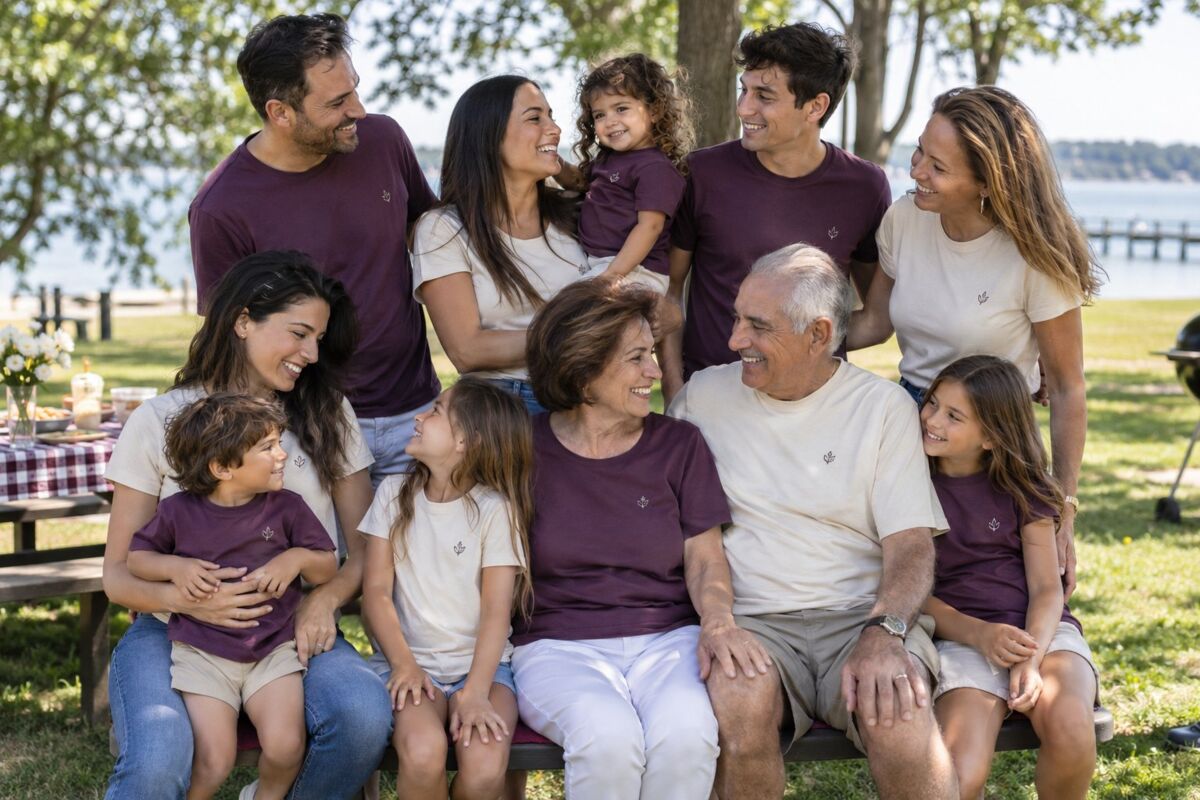 Professional family reunions & group trips apparel in an industry-specific work setting
