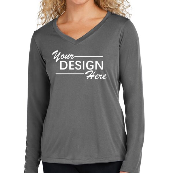 Women's Long Sleeve PosiCharge ® Competitor V Neck Tee Thumbnail
