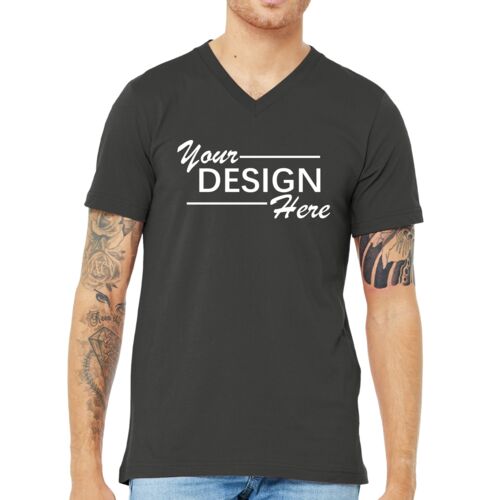 Unisex Jersey Short Sleeve V Neck Tee Thumbnail