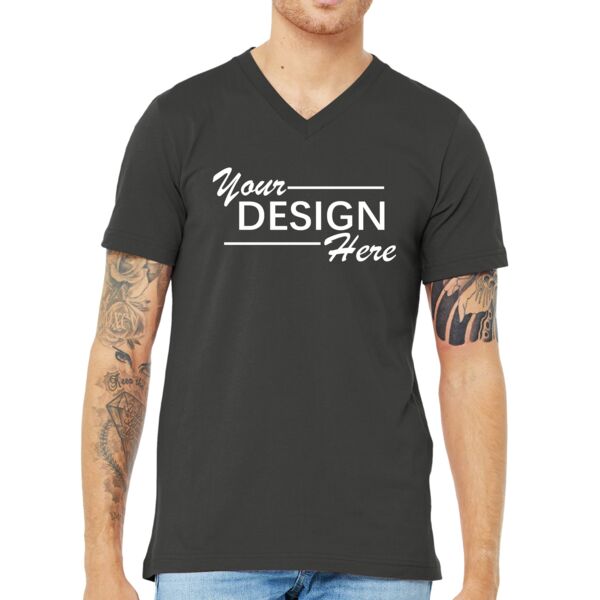 Unisex Jersey Short Sleeve V Neck Tee Thumbnail