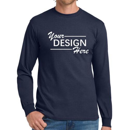Heavy Cotton 100% Cotton Long Sleeve T Shirt Thumbnail