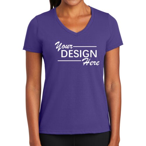 Women's Performance Blend V Neck Tee Thumbnail