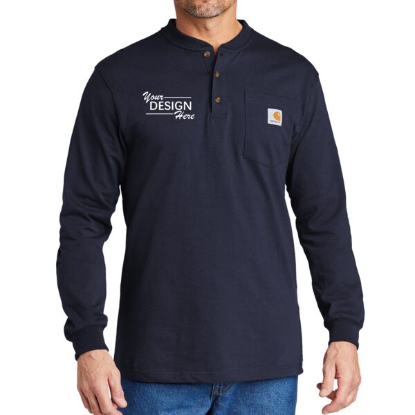 Long Sleeve Henley T Shirt Thumbnail