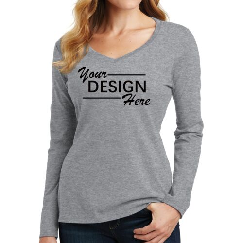 Women's Long Sleeve Fan Favorite V Neck Tee Thumbnail