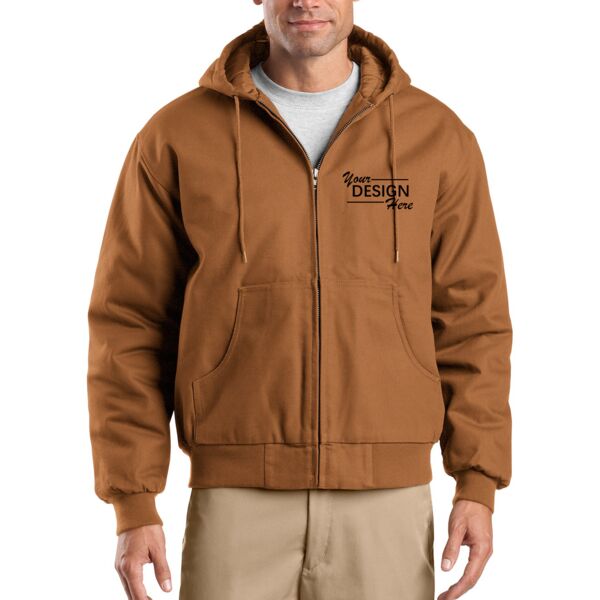 Tall Duck Cloth Hooded Work Jacket Thumbnail