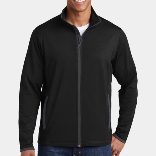 Sport Wick ® Stretch Contrast Full Zip Jacket Thumbnail