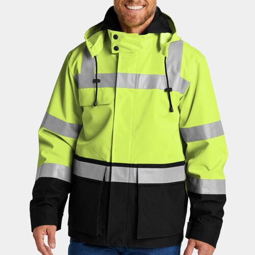 Ansi 107 Class 3 Waterproof Ripstop 3 In 1 Parka Thumbnail