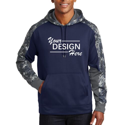 Sport Wick ® Mineral Freeze Fleece Colorblock Hooded Pullover Thumbnail