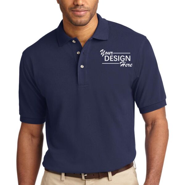 Tall Heavyweight Cotton Pique Polo Thumbnail