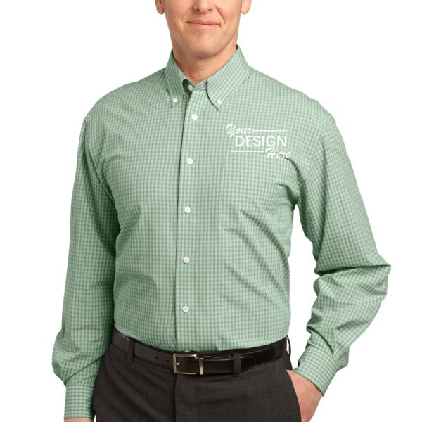 Plaid Pattern Easy Care Shirt Thumbnail