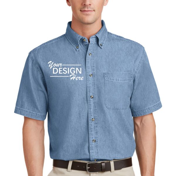 Short Sleeve Value Denim Shirt Thumbnail