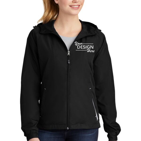 Women's Colorblock Hooded Raglan Jacket Thumbnail