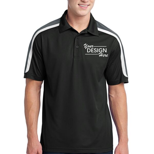 Tricolor Shoulder Micropique Sport Wick ® Polo Thumbnail