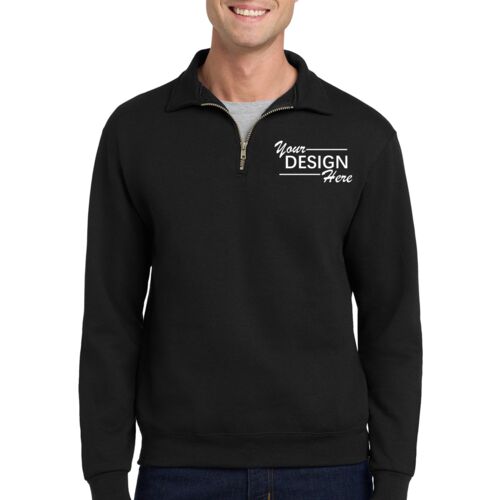 Super Sweats ® NuBlend ® 1/4 Zip Sweatshirt with Cadet Collar Thumbnail