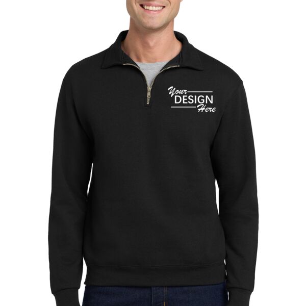 Super Sweats ® NuBlend ® 1/4 Zip Sweatshirt with Cadet Collar Thumbnail