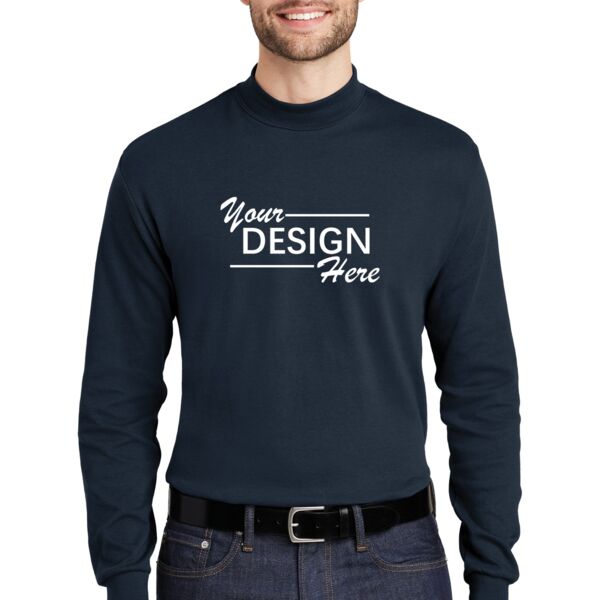 Interlock Knit Mock Turtleneck Thumbnail