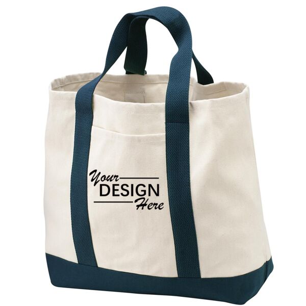 Ideal Twill Two Tone Shopping Tote Thumbnail