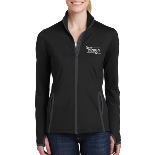 Women's Sport Wick ® Stretch Contrast Full Zip Jacket Thumbnail