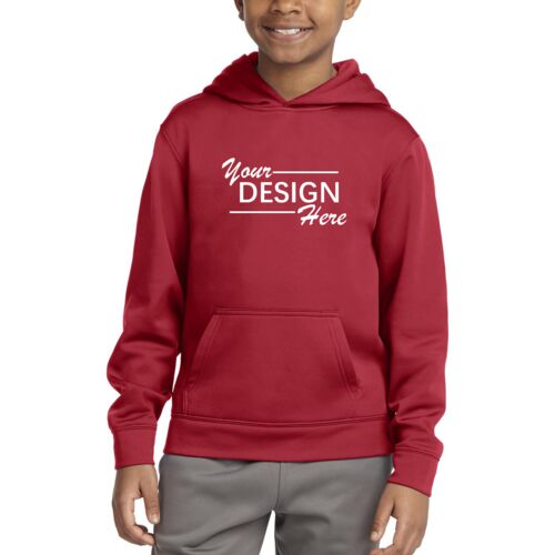 Youth Sport Wick ® Fleece Hooded Pullover Thumbnail